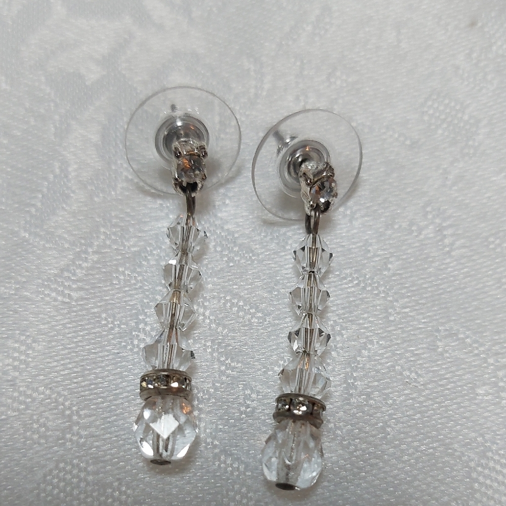 Sparkling Swarovski Crystal Drop Earrings